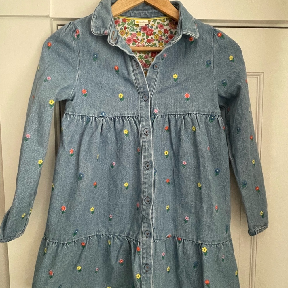 Mini Boden Embroidered Floral Dress